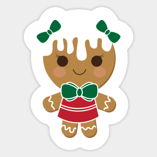 Cute Gingerbread Cookie Sticker